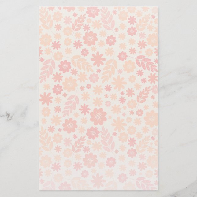 Papeterie Peach Airy Fleur sauvage Meadow Motif (Devant)
