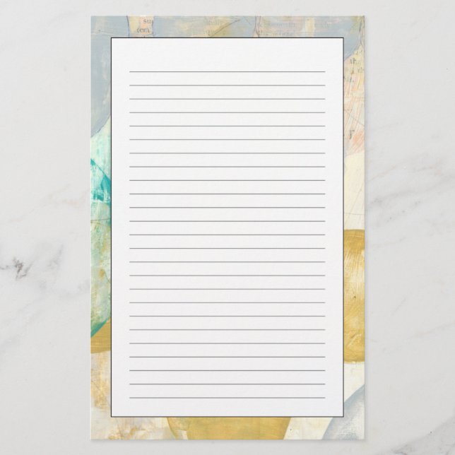 Papeterie Peinture abstraite moderne sur le papier journal (Devant)