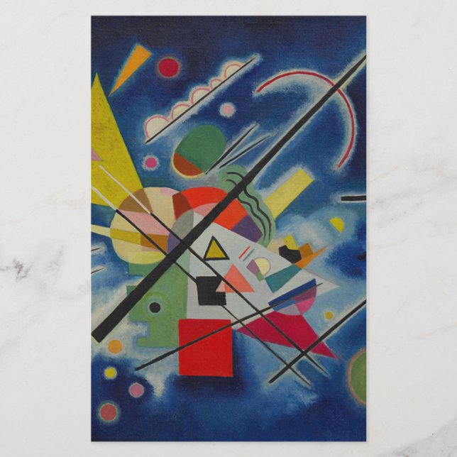 Papeterie Peinture bleue de Kandinsky (Devant)