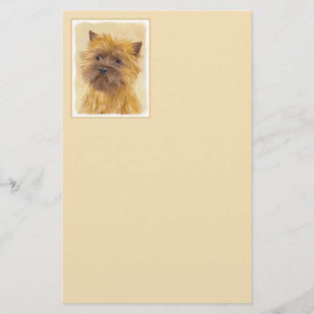 Papeterie Peinture de Cairn Terrier - Cute Original Chien Ar (Devant)
