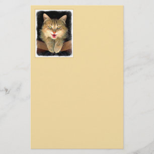 Papeterie Peinture de chat Mad - Cute Original Cat Art