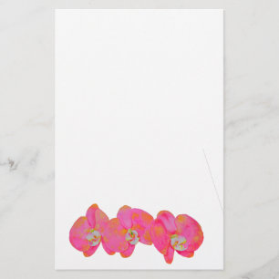 Papeterie Peinture d'orchidée rose