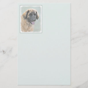 Papeterie Peinture Leonberger - Joli art original chien