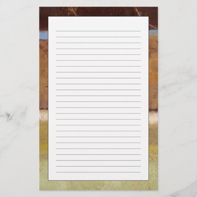 Papeterie Peinture moderne dans les tons de la Terre par Nor (Devant)