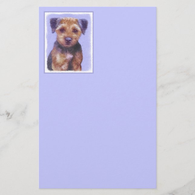Papeterie Peinture sur la frontière de Terrier - jolie art o (Devant)