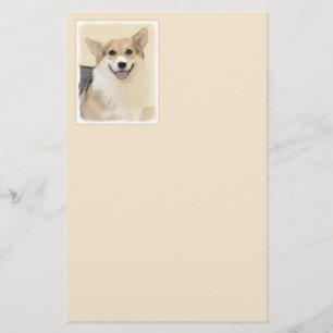 Papeterie Pembroke Welsh Corgi Peinture - Chien d'art origin