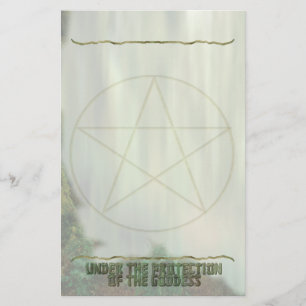 Papeterie Pentacle, sous la protection de la déesse