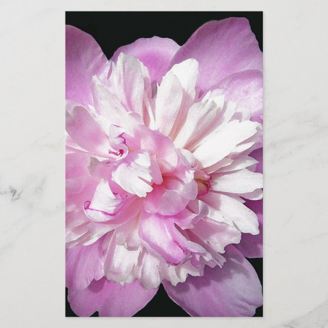 Papeterie Peony rose (Devant)