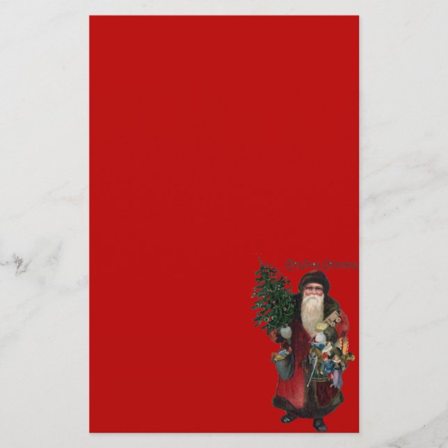 Papeterie Père Noël à l'ancienne (Devant)