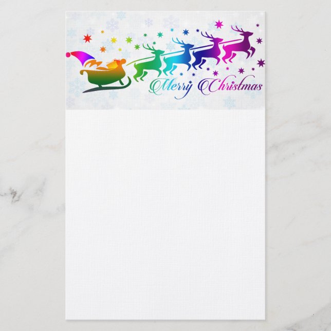 Papeterie Père Noël et Sleigh (Devant)