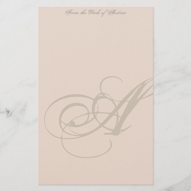 Papeterie Personalized Monogram Stationery (Devant)
