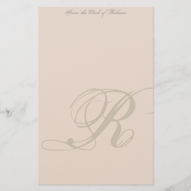 Papeterie personnalisée de monogramme (Devant)