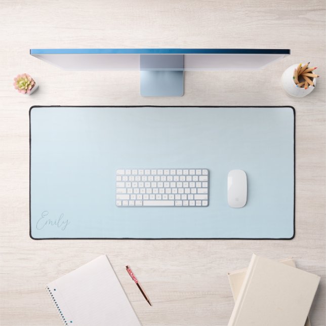 Papeterie Personnalisée Dégradé Bleu Pastel (Bureau 1)
