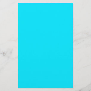 Papeterie Personnaliser Turquoise Vibrant Sky Blue couleur