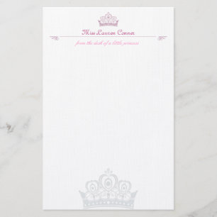 Papeterie Petite Note-paper de princesse Personalised