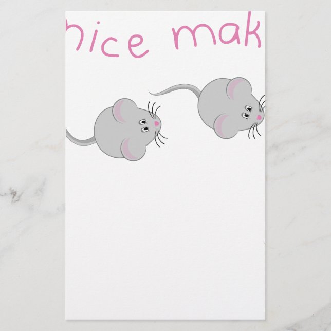 Papeterie Petites souris (Devant)