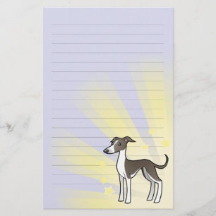 Papeterie Peu de lévrier d'étoile/whippet/lévrier italien
