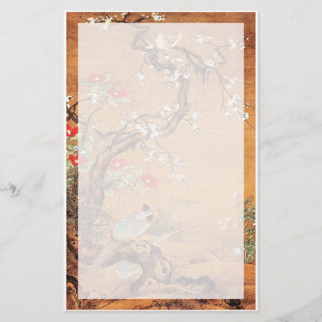 Papeterie Phéasé et camélia l'art oriental chinois à l'encre (Devant)