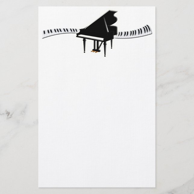 Papeterie Piano à queue et clavier (Devant)