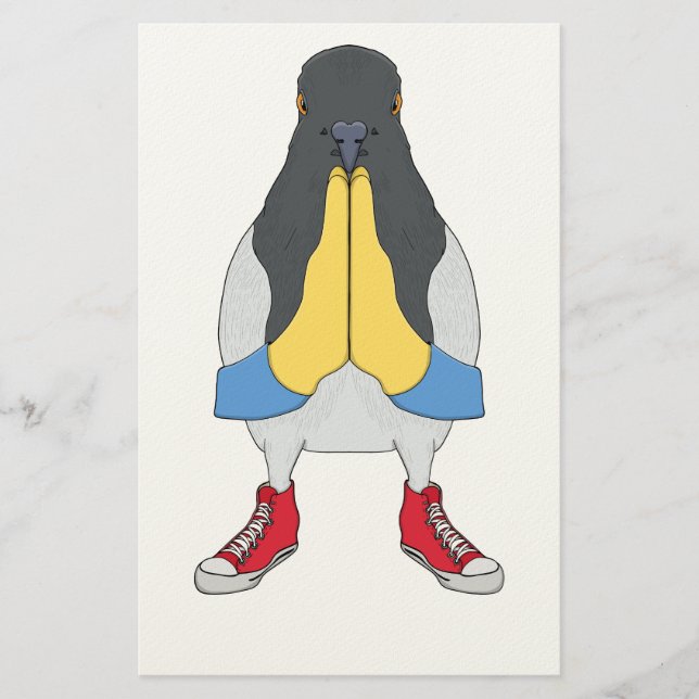 Papeterie Pigeon avec chaussures (Devant)