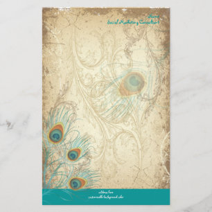 Papeterie PixDezines couleur paon vintage, couleur SEO/DO-IT