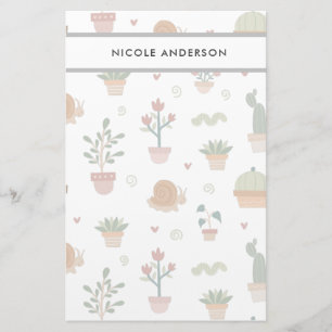 Papeterie Plante mignons et succulents