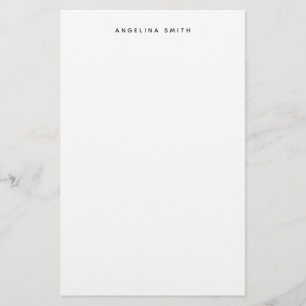 Papeterie Plat minimaliste moderne Simple Noir Blanc