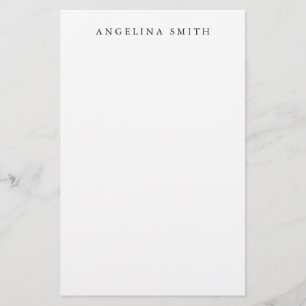 Papeterie Plat minimaliste moderne Simple Noir Blanc