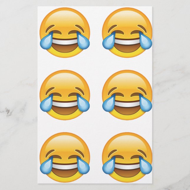 Papeterie Pleurer de rire Larmes de joie émoji (Devant)