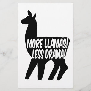 Papeterie Plus de lamas moins de drame