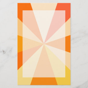 Papeterie Pop Art Moderne des années 60 Rays géométriques fu