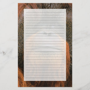 Papeterie Portrait de mâle orang-outan, Géorgie, États-Unis