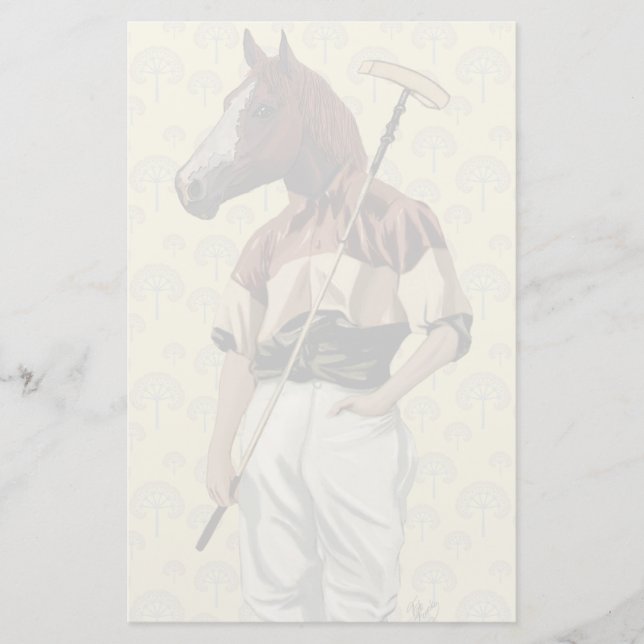 Papeterie Portrait de Polo Horse (Devant)
