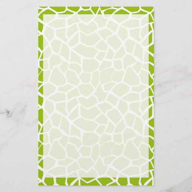 Papeterie Poster de animal Apple Green Giraffe (Devant)