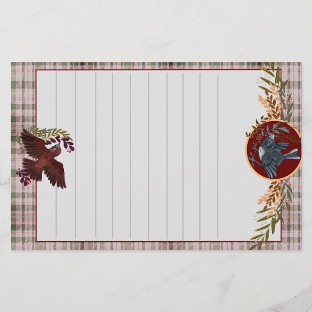 Papeterie pour oiseaux d'hiver (Devant)