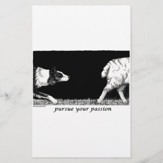 Papeterie Poursuivez votre passion border collie