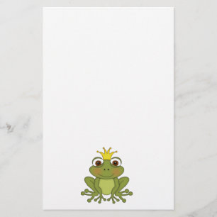 Papeterie Prince de grenouille de conte de fées avec la