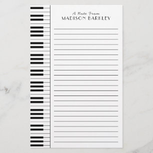 Papeterie Professeur de musique de piano