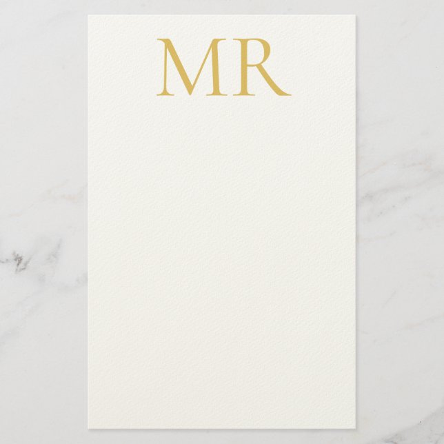 Papeterie Professional Classical Monogram Minimalist Plain (Devant)