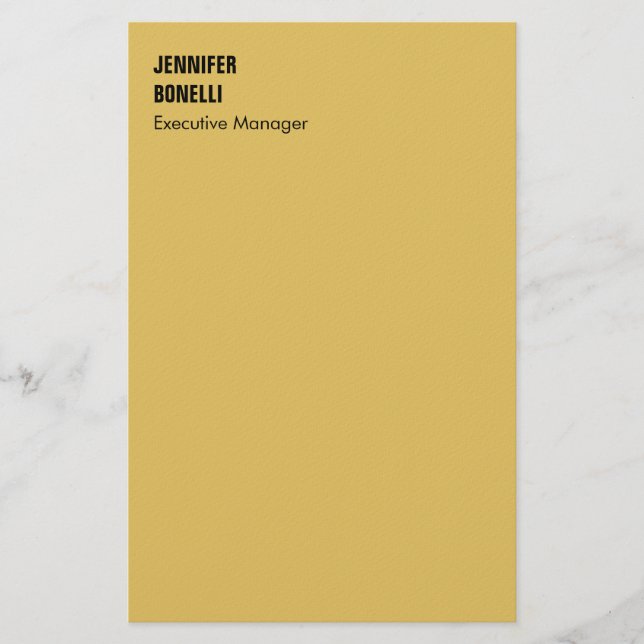 Papeterie Professional minimalist modern gold color (Devant)
