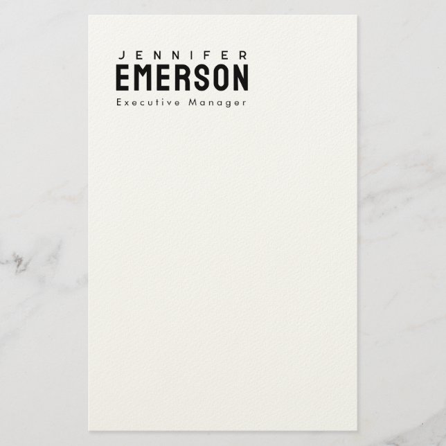 Papeterie Professional minimalist modern plain  (Devant)