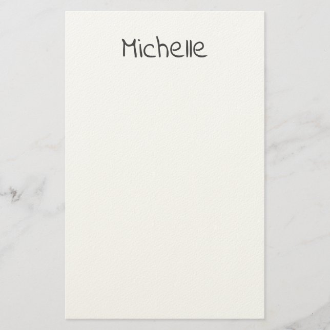 Papeterie Professional Modern Minimalist Plain Own Name (Devant)