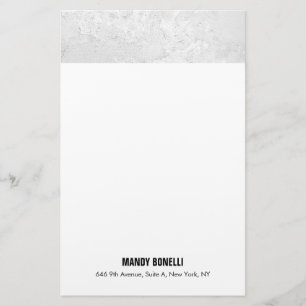 Papeterie Professionnel élégant moderne gris blanc tendance