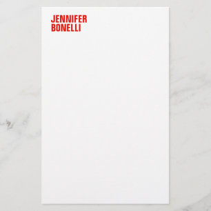 Papeterie Professionnel minimaliste moderne en blanc