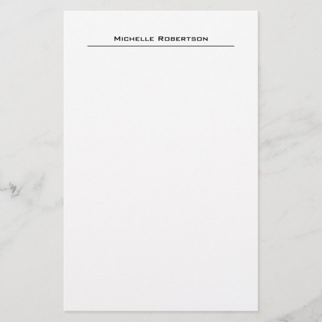 Papeterie Professionnel Minimaliste Plain Simple Moderne (Devant)