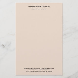 Papeterie Professionnel Moderne Minimaliste Simple Linge Sim