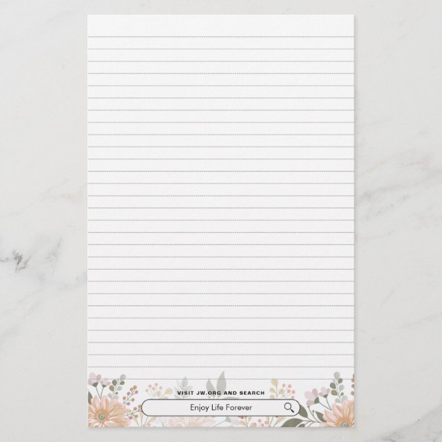 Papeterie Profitez de la vie pour toujours | JW (Devant)