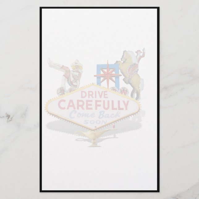 Papeterie Quitter Las Vegas (retour de l'Affiche de bienvenu (Devant)