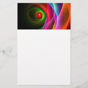 Papeterie Red Green Orange Modern Abstrait Art Motif #22