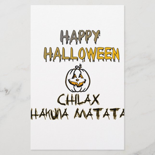 Papeterie Refroidissez et détendez-vous Happy Halloween Coll (Devant)